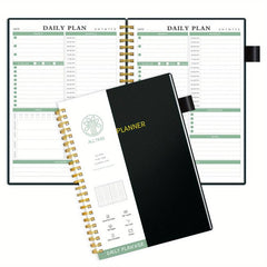 Undated Spiral Daily To Do List Planner Meal Tracker
