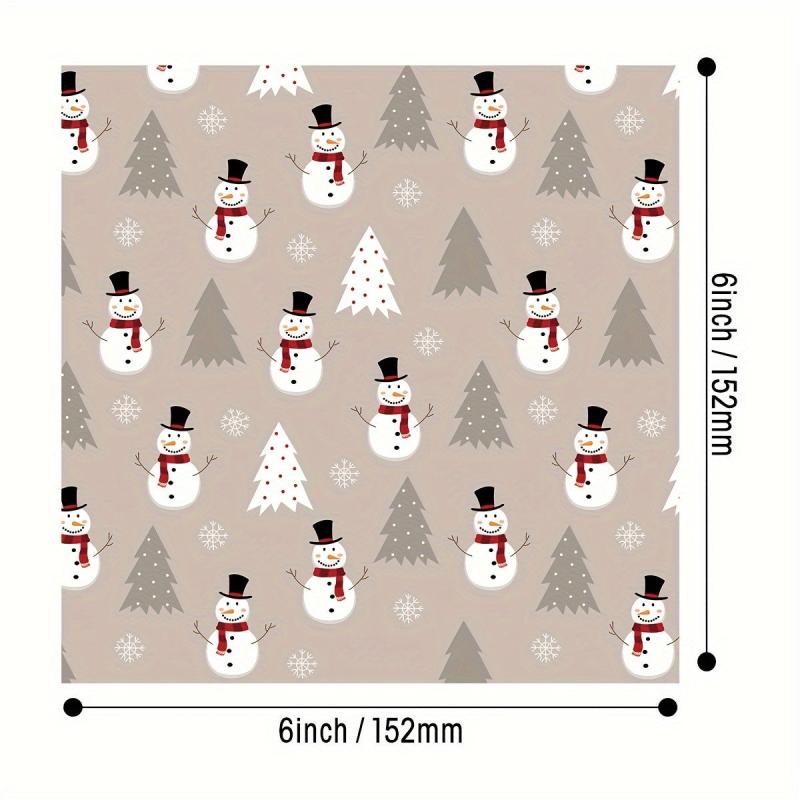 Christmas Scrapbook Paper Pad 24 Sheets 6 X 6 Cardstock Pack Single Sided