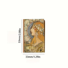 200 Sheets Bronzing Process DIY Stickers for Book Decorations