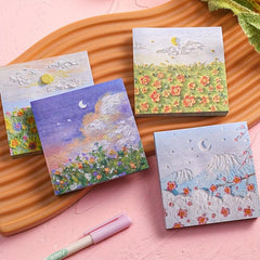 50pcs Painting Sticky Notes Girl Good Looking Student Stationery