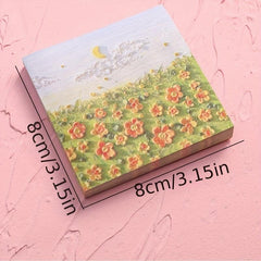 50pcs Painting Sticky Notes Girl Good Looking Student Stationery