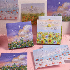 50pcs Painting Sticky Notes Girl Good Looking Student Stationery