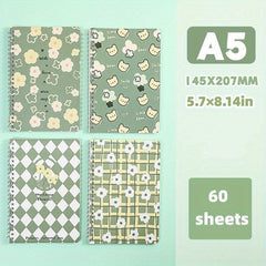 Fresh Flower Coil Book A5 Notebook Horizontal Line Inner Page