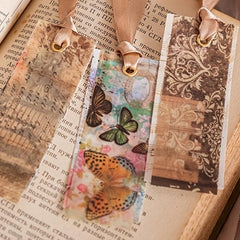 100 Pieces Vintage Scrapbook Message Paper Journal Book Material