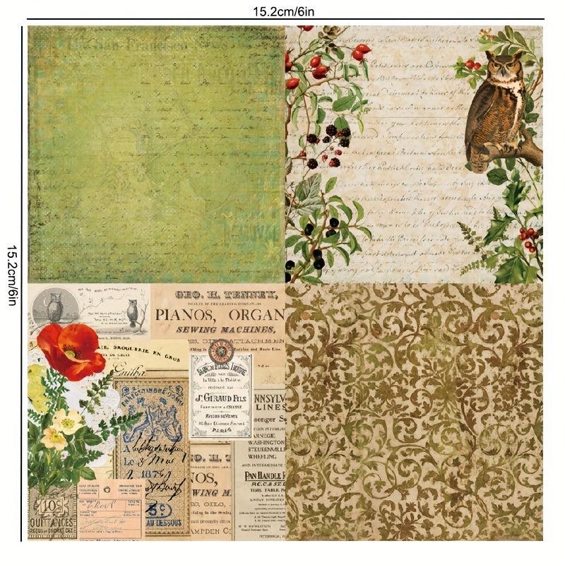 24sheets Forest Animal Theme DIY Scrapbooking Paper