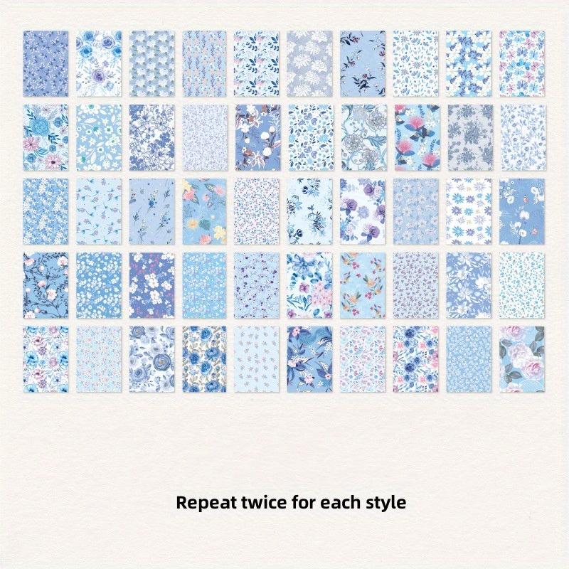 100pcs Flower Shadow Retro Hand Ledger Material Decoration