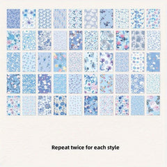 100pcs Flower Shadow Retro Hand Ledger Material Decoration