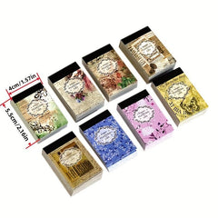 100pcs Flower Shadow Retro Hand Ledger Material Decoration