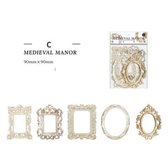 Hollow Relief Retro Frame Collage Card DIY Decorative Materials