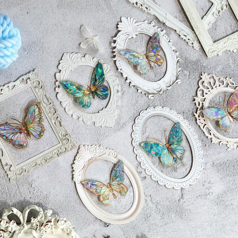 Hollow Relief Retro Frame Collage Card DIY Decorative Materials