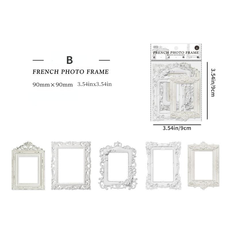 Hollow Relief Retro Frame Collage Card DIY Decorative Materials