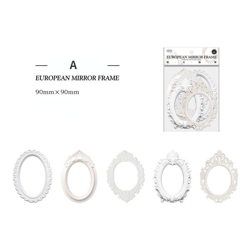 Hollow Relief Retro Frame Collage Card DIY Decorative Materials