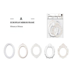 Hollow Relief Retro Frame Collage Card DIY Decorative Materials