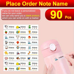 Custom Name Sticker Waterproof Office Supplies Label Students School Stationery