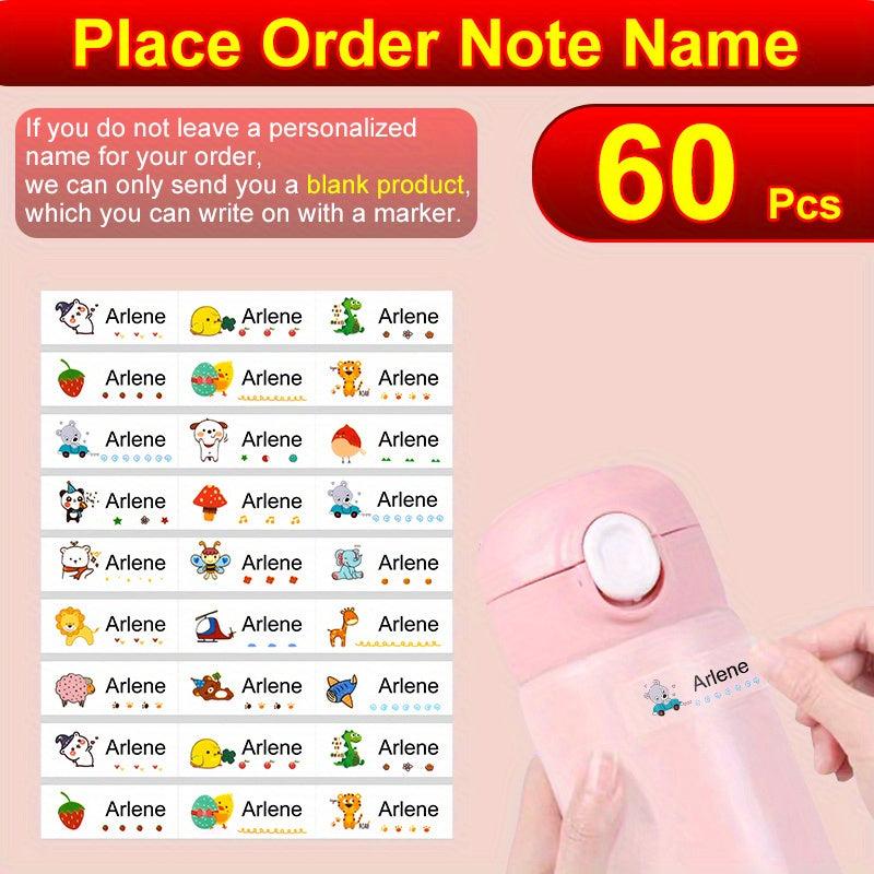 Custom Name Sticker Waterproof Office Supplies Label Students School Stationery