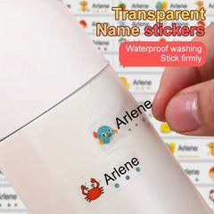 Custom Name Sticker Waterproof Office Supplies Label Students School Stationery