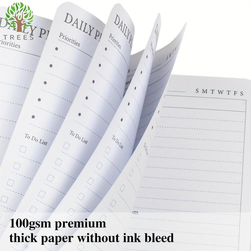 Undated Weekly Goal Planner Notebook - 52 Weeks To Do List, Habit Tracker, Notes