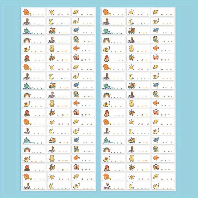 Personalize Your School Supplies with Waterproof Name Stickers