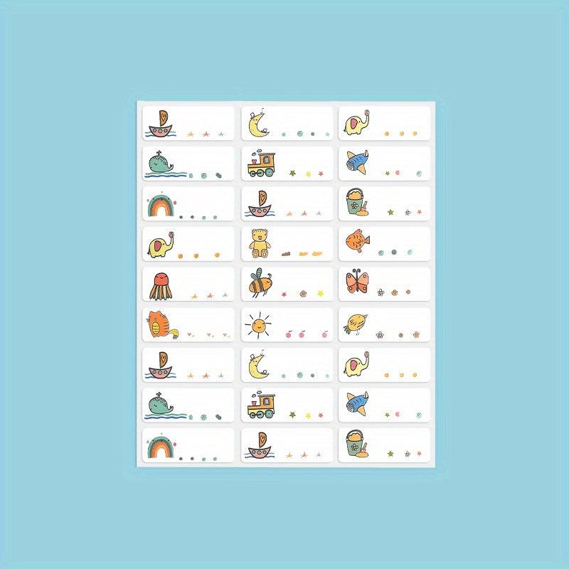 Personalize Your School Supplies with Waterproof Name Stickers