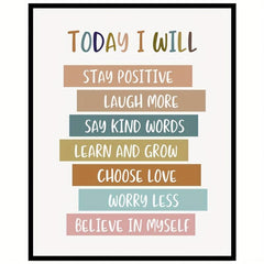 Positive Art Print Affirmation Art Nursery Decor Wall Art Homeschool Art 8x10