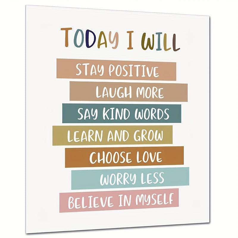 Positive Art Print Affirmation Art Nursery Decor Wall Art Homeschool Art 8x10