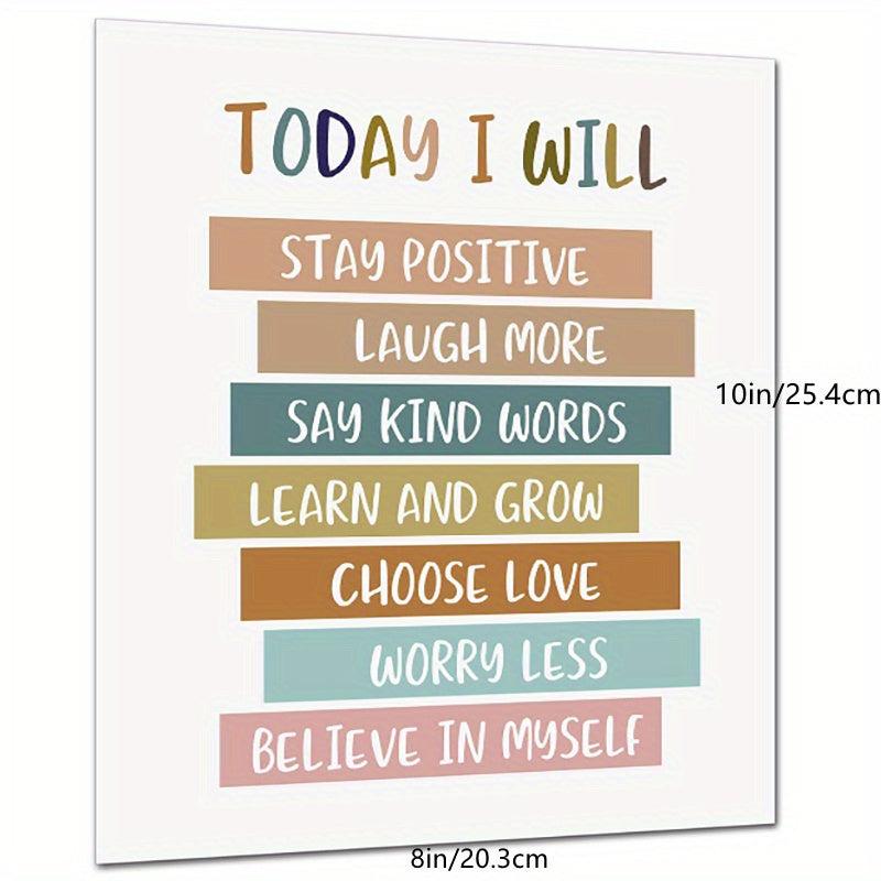 Positive Art Print Affirmation Art Nursery Decor Wall Art Homeschool Art 8x10
