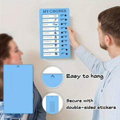 Daily Schedule To Do List Board - Portable Chore Chart Memo Board