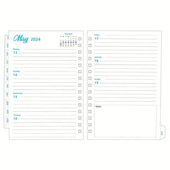 Weekly & Monthly Planner Refill 15 X 21 Jan-Dec 15 Hole Punched