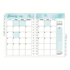 Weekly & Monthly Planner Refill 15 X 21 Jan-Dec 15 Hole Punched