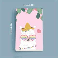 Alpaca Notepad Cartoon Note Book 50 Sheets Easy To Post Sticky Pad