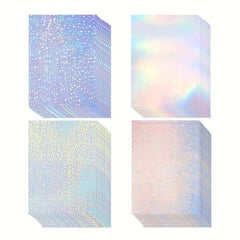 10 Sheets Holographic Clear A4 Vinyl Sticker Paper Self Adhesive Waterproof