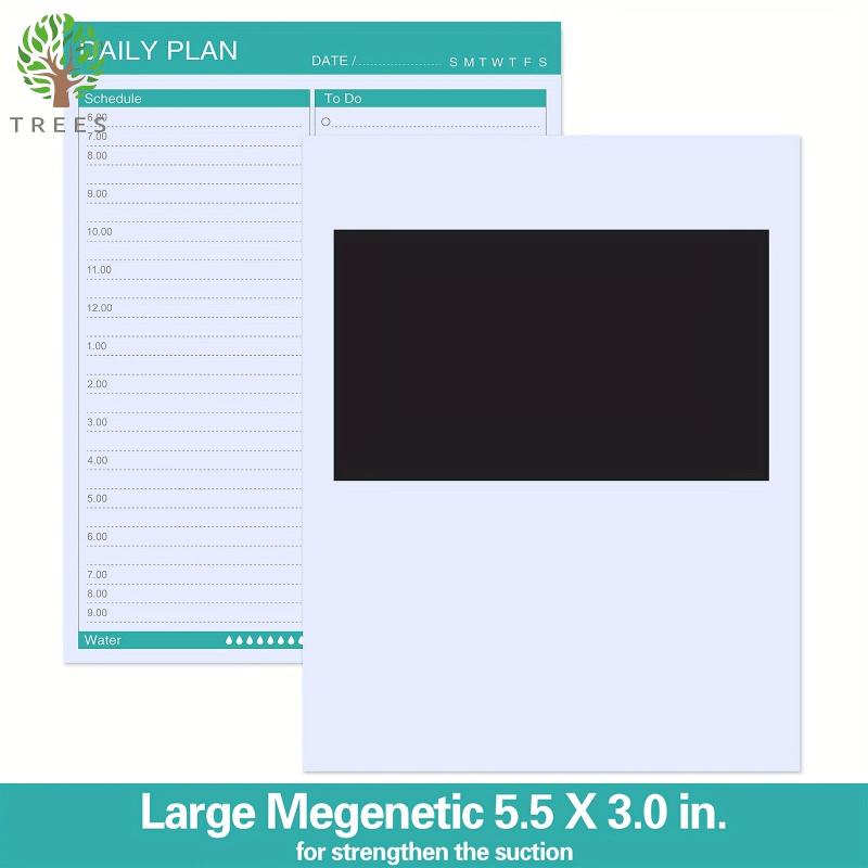 Magnetic To Do List Notepad Daily Planner 24x19cm with 52 Tear-Off Sheets