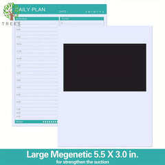 Magnetic To Do List Notepad Daily Planner 24x19cm with 52 Tear-Off Sheets