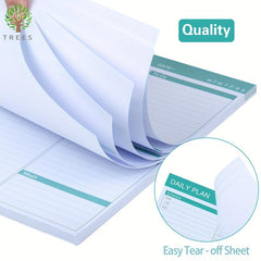 Magnetic To Do List Notepad Daily Planner 24x19cm with 52 Tear-Off Sheets