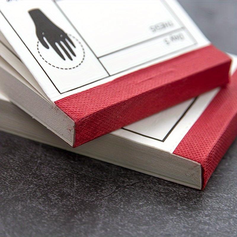 Retro Tearable Memo Book Floral Grid Message Note Pad