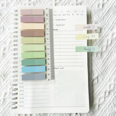 200pg Waterproof Translucent Morandi Sticky Notes