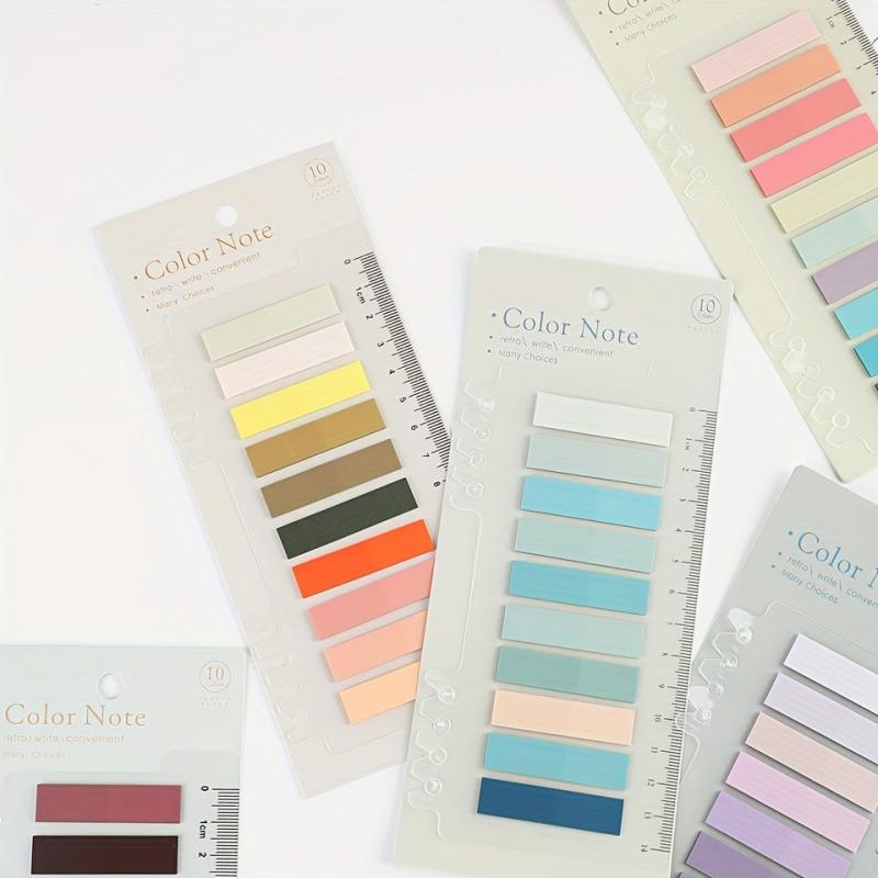 200pg Waterproof Translucent Morandi Sticky Notes