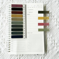 200pg Waterproof Translucent Morandi Sticky Notes