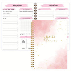 BUBU Daily Planner Notebook Undated To Do Checklist Task Priorities Meal Plan
