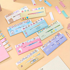 120pcs Cartoon Animal Row Station Sticky Notes Girl Heart Index Stickers