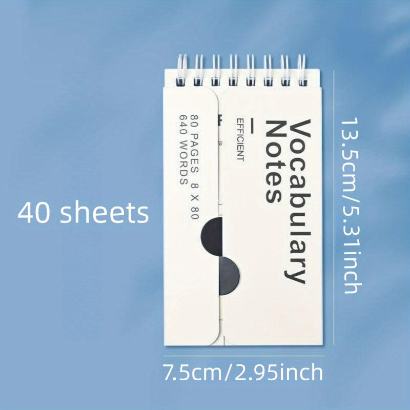 Student Mini Pocket Notepad 40 Sheets Ring Buckle Coil Small Book Notebook