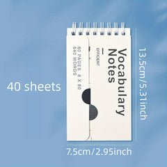 Student Mini Pocket Notepad 40 Sheets Ring Buckle Coil Small Book Notebook