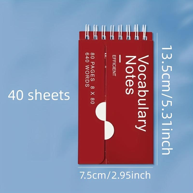 Student Mini Pocket Notepad 40 Sheets Ring Buckle Coil Small Book Notebook
