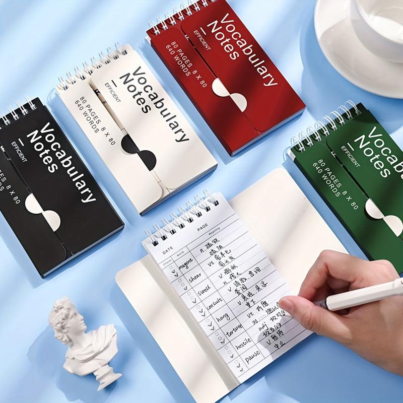 Student Mini Pocket Notepad 40 Sheets Ring Buckle Coil Small Book Notebook