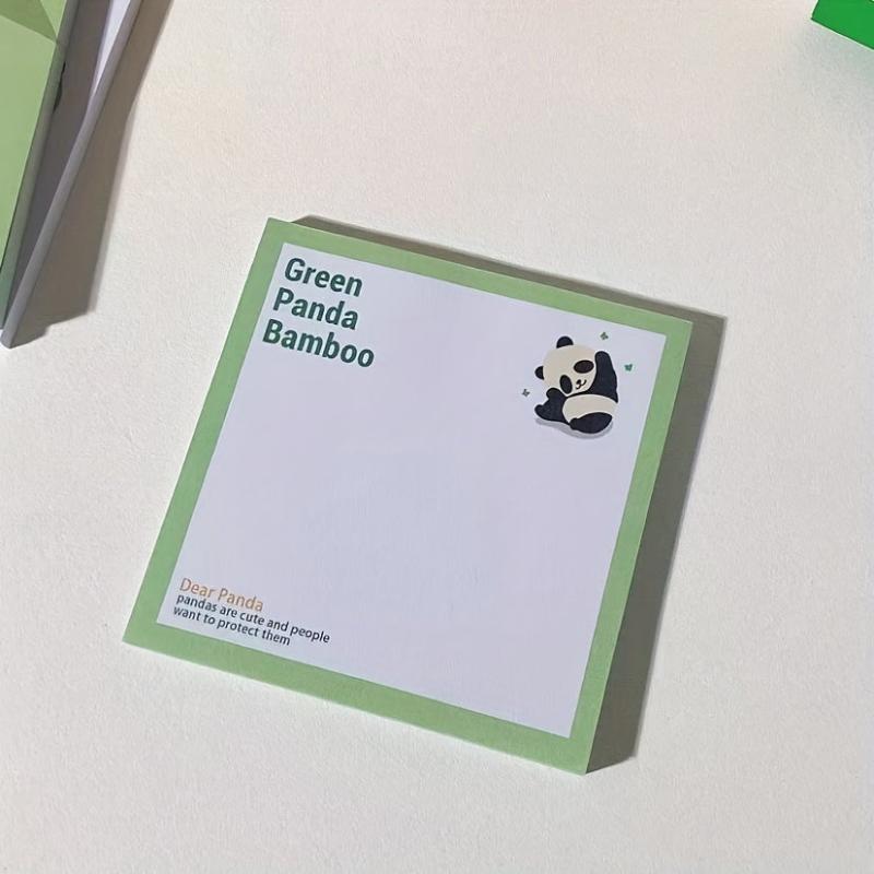 Panda Sticky Note Memo Pad 50 Pages Creative Square For Office Study Home Decor