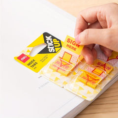 Plastic Signhere Index Tabs 100stickers Card Stationery Sticker Sign Here