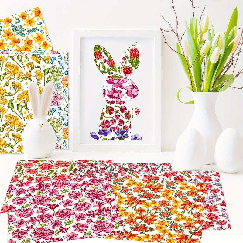 12pcs Flower Series Brochure Material Paper for DIY Photo Album Scrapbook