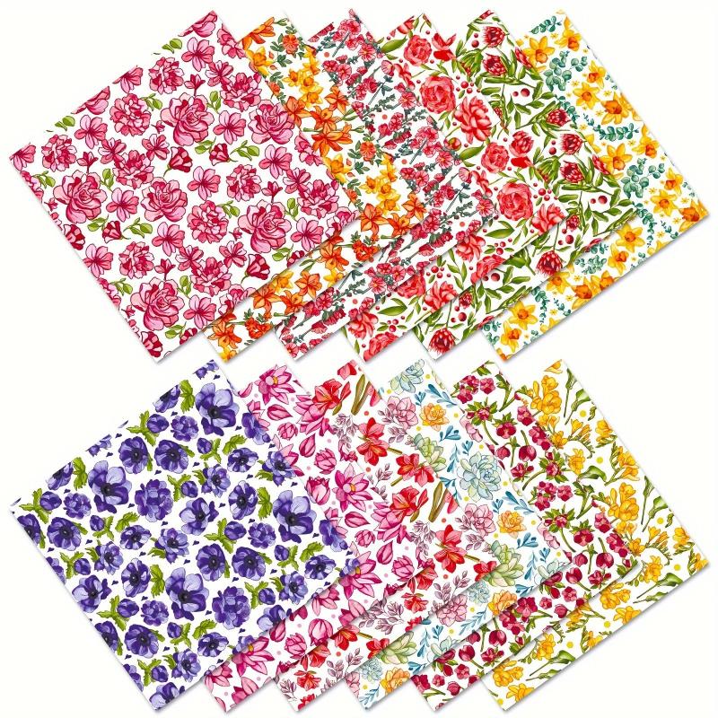 12pcs Flower Series Brochure Material Paper for DIY Photo Album Scrapbook