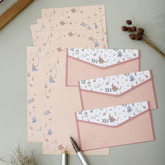 Romantic Animal & Plant Letterhead for Love Letters