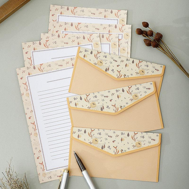 Romantic Animal & Plant Letterhead for Love Letters